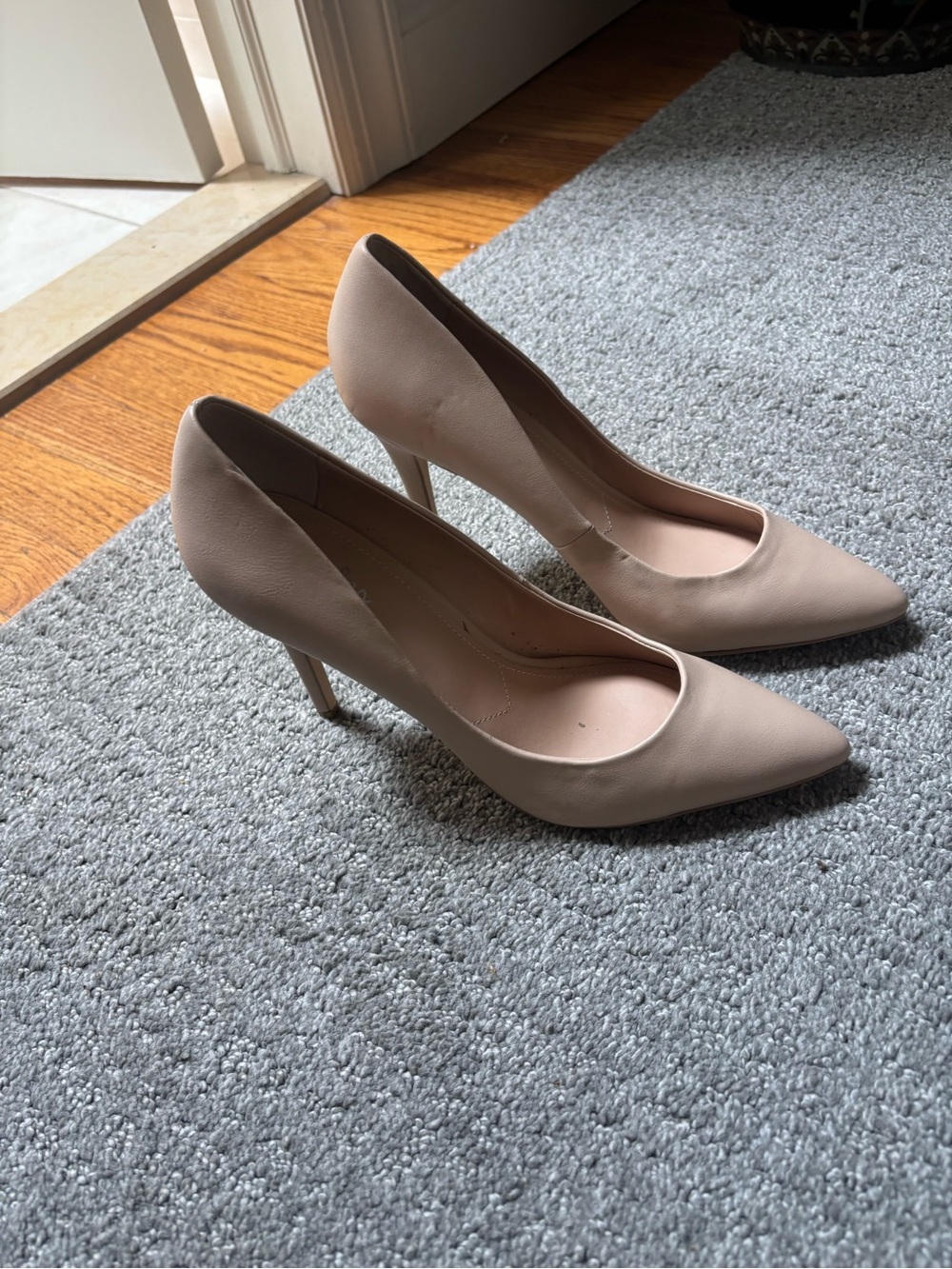 Charles By Charles David Blush Nude Pointed-Toe Pumps